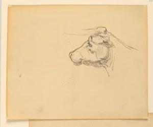 Study for "Herding", "The Progress of Civilization: Hunting, Herding, Agriculture", State Capitol, Des Moines, IA