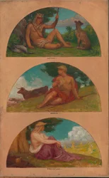 文明の進歩。狩猟、牧畜、農業...、1905-1906年。