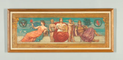 The Statute Law, Study for Right Panel of "The Reign of Law", Frieze for Appellate Court, New York