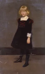 無題、若い女の子の肖像、カリフォルニア州。 1900年。