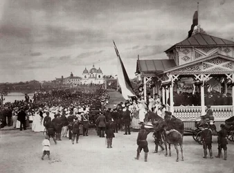 1891年、ロシアのノボチェルカッスクでのロシアのツァレヴィッチ・ニコラス。