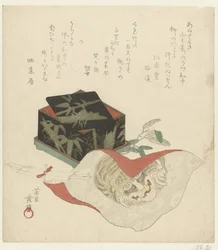 漆箱と布