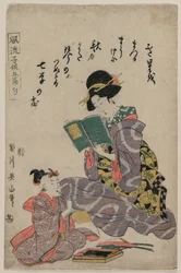 本を読んでいる少女、1787-1867。