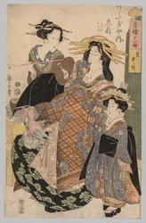 二人の女性と少女、1800年から1829年。