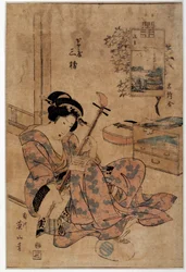 アート・ジャパン：音楽家菊川英山(1787-1867)の版画 18世紀 レンヌ、ボザール美術館