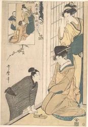 家の脇に立つ若い男性