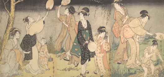 蛍狩り 蛍狩（1796-97年頃）。