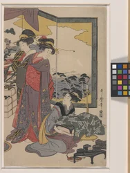 恵比寿まつり（色木版画）
