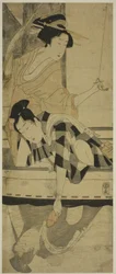 橋の下で釣り