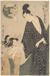 権八と小紫の床の月