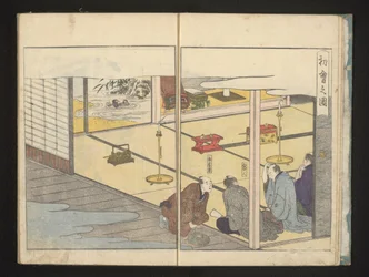部屋に座っている男性