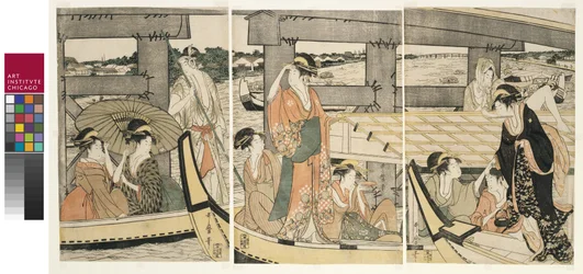 両国橋の上と下