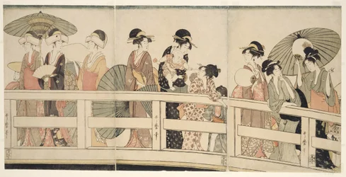 両国橋の上と下