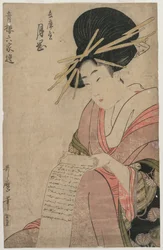 1790年代後半の兵庫ローリングレターの月桂樹花魁。