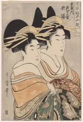遊廓の遊女 二重鏡の遊女 春日野と玉屋の歌浜