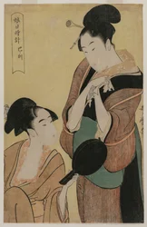 シリーズ「若い女性のための時計」のヘビの時間c。 1796年。