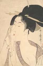 浴後にくつろぐ女性（1790年代