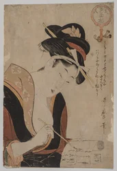 書く女性