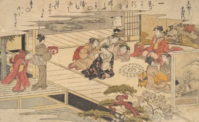 貝殻でゲームをする女性たち 1790年