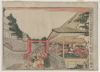 忠臣蔵 第四幕（忠誠の宝庫 遠近法画より）