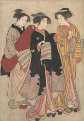 二人の芸者の散歩、1739年から1820年。