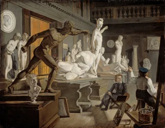 ノルウェー語  Fra Kunstakademiet i København コペンハーゲンのアカデミーの風景