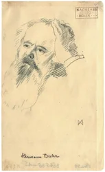 ヘルマンバール1863-1934、1904年頃の肖像。