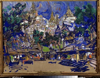 ニコライ・リムスキー＝コルサコフ（1844-1908）のオペラ『金鶏』の舞台美術案、コンスタンチン・アレクセーエヴィチ・コローヴィン作