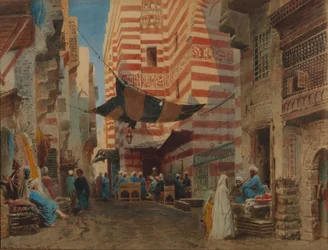 カイロの通り、1873年