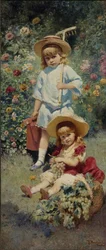 アーティストの子供たちの肖像、1882