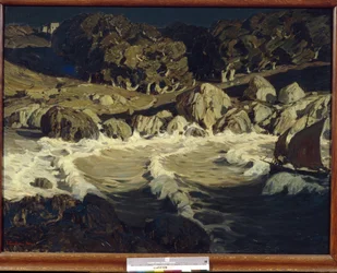 "Paysage de mer la nuit" (Night At Sea) Konstantin Bogayevsky (1872-1943) Peinture de Konstantin Bogayevsky (1872-1943) Dim 109x144,5 cm 1903 State A Radishchev Art Museum, Saratov