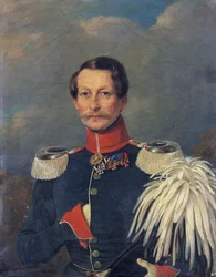 Adalbert de Prusse - プロイセンのアダルベルト王子 (1811-1873) の肖像 - コンスタンティン・ヨハン・フランツ・クレティウス (1814-1901)。 キャンバスに油彩