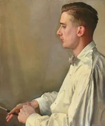 ロシア語：「B.スネジコフスキーの肖像」 Portrait of B. Snezhkovskyスネジコフスキー