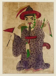 崔瑩将軍、19世紀後半（水彩、インク）