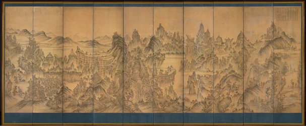セブンジュエルマウンテン、シュンマン、1800年代後半（シルクのインクと色）
