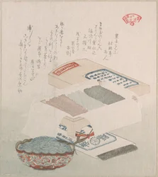 海藻で作った菓子と料理