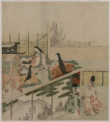 人形を作る裁判所の女性、1790年代。