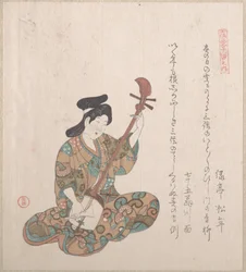 三味線を弾く女性