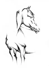 優雅な抽象的な馬