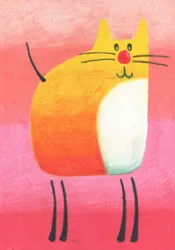 オイルクレヨンで描く動物のスケッチ 26