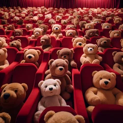 映画館の何百万ものテディベア3