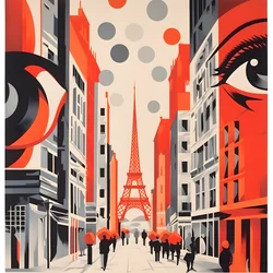 広告ポスター、パリ、フランス 4