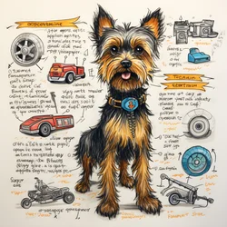 機械的なヨーキー犬についての説明 2