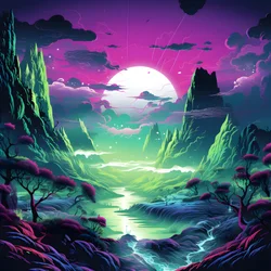 超現実的抽象風景1