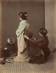 帯の着付け