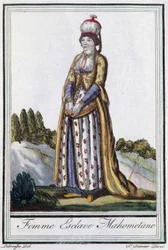 マホメットの奴隷女性 - J. Grasset St Sauveur, ed. Deroy, Parisの "Encyclopédie des voyages "による。