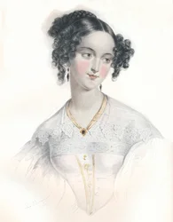 第16代シュルーズベリー伯爵の妻メアリー・テレサ」1834年