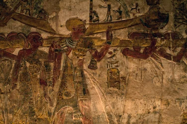 ダー神殿のバスレリーフ、下ヌビア、エジプト、エジプト文明、新王国時代、第19王朝