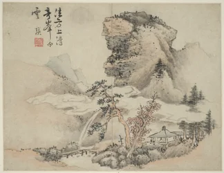 古代の巨匠のスタイルの風景：Fang Congyi（1340年頃から1380年頃に活動）の後