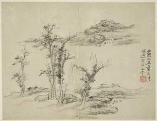 古代の巨匠のスタイルの風景: Ni Zan (1301-1374) 以降